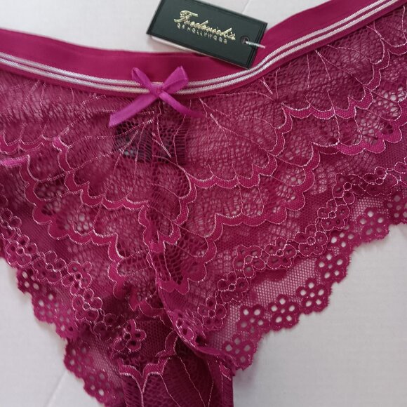 Frederick's Of Hollywood Women's Lace Caroline Panties 3 pairs - Picture 2 of 4